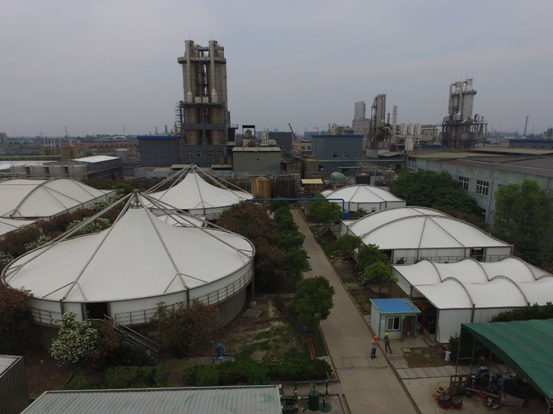 污水處理加蓋膜結構